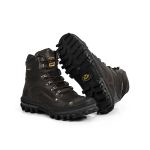 Bota Adventure Couro Látega Bico Diamante Trekking Stop Boots R34 Café 800