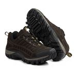 Tênis Adventure Couro Legítimo Strong Front Trekking Stop Boots - R40 - Café - 1081