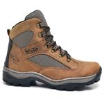 Bota Coturno Stop Boots - R45 - Crazy Horse - Cafe - 1087