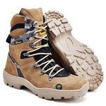 Bota Coturno Stop Boots - R47 - Marfim Camuflado Cinza - 1082