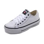 Tênis Unisex Super Star ss 3357 Branco e Preto 586