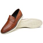 Mocassim Masculino Casual Couro 10072 Caramelo 2103