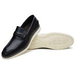 Mocassim Masculino Casual Couro 10072 Preto 2105