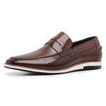 Sapato Masculino Casual Loafer Couro 24513 Wisky 2115