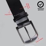 Cinto Correia Masculino Casual 40mm Cor Preto Elegante Resistente 3006