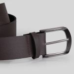 Cinto Correia Masculino Casual 40mm Cor Café Elegante Resistente 3007
