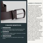 Cinto Correia Masculino Casual 40mm Cor Café Elegante Resistente 3007