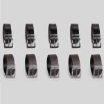 Kit com 10 Cintos Masculinos Dupla Face 35mm com Fivela Removível e Ajuste Único 3009
