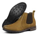 Bota Botina Chelsea Couro Zarato 01 - Castor - 782