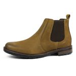 Bota Botina Chelsea Couro Zarato 01 - Castor - 782