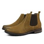 Bota Botina Chelsea Couro Zarato 01 - Castor - 782