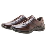 Sapato Masculino Ultra Conforto em Couro Z01 Zarato Café 2325