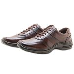 Combo 2 Sapato Masculino Couro Ultra conforto Z01 Café e Preto 2358