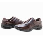 Sapato Masculino Ultra Conforto em Couro Z01 Zarato Café 2325