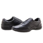 Sapato Masculino Couro Conforto Z03 Zarato Preto 2352