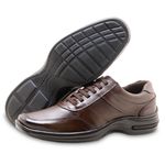 Sapato Masculino em Couro Ultra Conforto Zarato Z01 Tabaco 2356