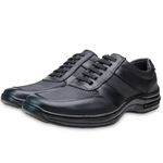 Combo 2 Sapato Masculino Couro Ultra conforto Z01 Preto 2367