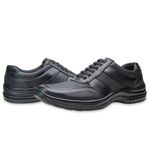 Combo 2 Sapato Masculino Couro Ultra conforto Z01 Preto 2367