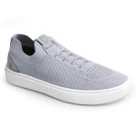 Tênis Masculino Confortável em Knit 017 Cinza 2412