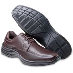 Sapato ConfortoMax Z04 Calce Fácil e Confortável Café 2427