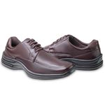 Sapato ConfortoMax Z04 Calce Fácil e Confortável Café 2427