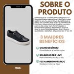 Sapatênis Tênis Masculino Casual Em Couro Legitimo Sola Leve 2928