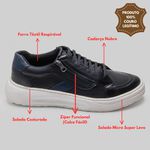 Sapatênis Tênis Masculino Casual Em Couro Legitimo Sola Leve 2928