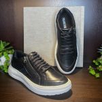 Sapatênis Tênis Masculino Casual Em Couro Legitimo Sola Leve 2928
