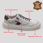 Sapatênis Tênis Masculino Casual Em Couro Legitimo Sola Leve 2929