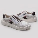 Sapatênis Tênis Masculino Casual Em Couro Legitimo Sola Leve 2929