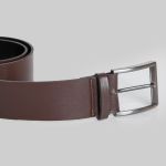 Cinto Correia Masculino Casual 40mm Cor Café Elegante Resistente 3007