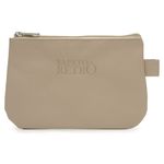 Bolsa de Mão em Couro Legítimo - Nude