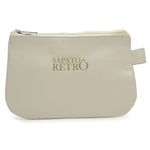 Bolsa de Mão em Couro Legítimo - Off White