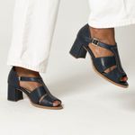 Sandália Peep Toe - Azul Marinho - ELO