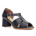 Sandália Peep Toe - Azul Marinho - ELO