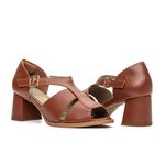 Sandália Peep Toe - Chocolate - ELO