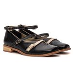 Sapato RetrÔ - Preto E Off White - CONECTAR 