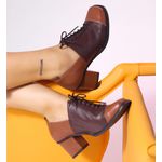 Sapato Boneca CITRINO - Chocolate e Madeira - 400.39