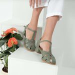 Sapato Feminino Boneca BROMÉLIA - Sálvia