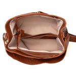 Bolsa RetrÔ - Chocolate e Off White - VERBENA 