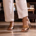 Sandália - JOBIM - Metalic e Bronze - 400.57