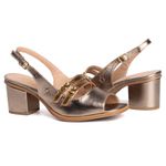 Sandália - JOBIM - Metalic e Bronze - 400.57