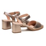 Sandália Peep Toe - Metalic - LEVE
