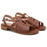 Sandália Rasteira - Chocolate - ESSÊNCIA