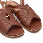 Sandália Rasteira - Chocolate - ESSÊNCIA