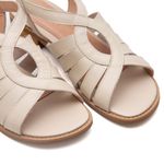 Sandália Rasteira - Off White - ESSÊNCIA