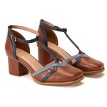 Sapato Boneca - Chocolate, Azul Hortência e Azul Marinho - VIVER