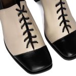 Sapato Boneca CITRINO - Preto e Off White - 400.39