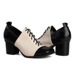 Sapato Boneca CITRINO - Preto e Off White - 400.39