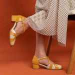 Sapato Boneca - RESPIRO - Mostarda E Off White - 2075.7 